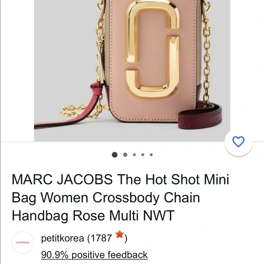 Marc Jacobs “The Hot Shot” Mini Crossbody Bag in Rose - Picture 12 of 13